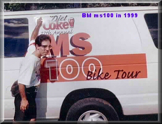 Mike standing next to a MS-100 van