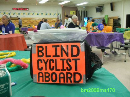 Blind Cyclist Aboard