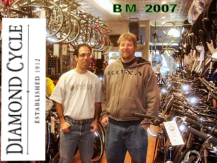 Bike Mike and owner Craig of Diamond Cycle in Montclair, NJ